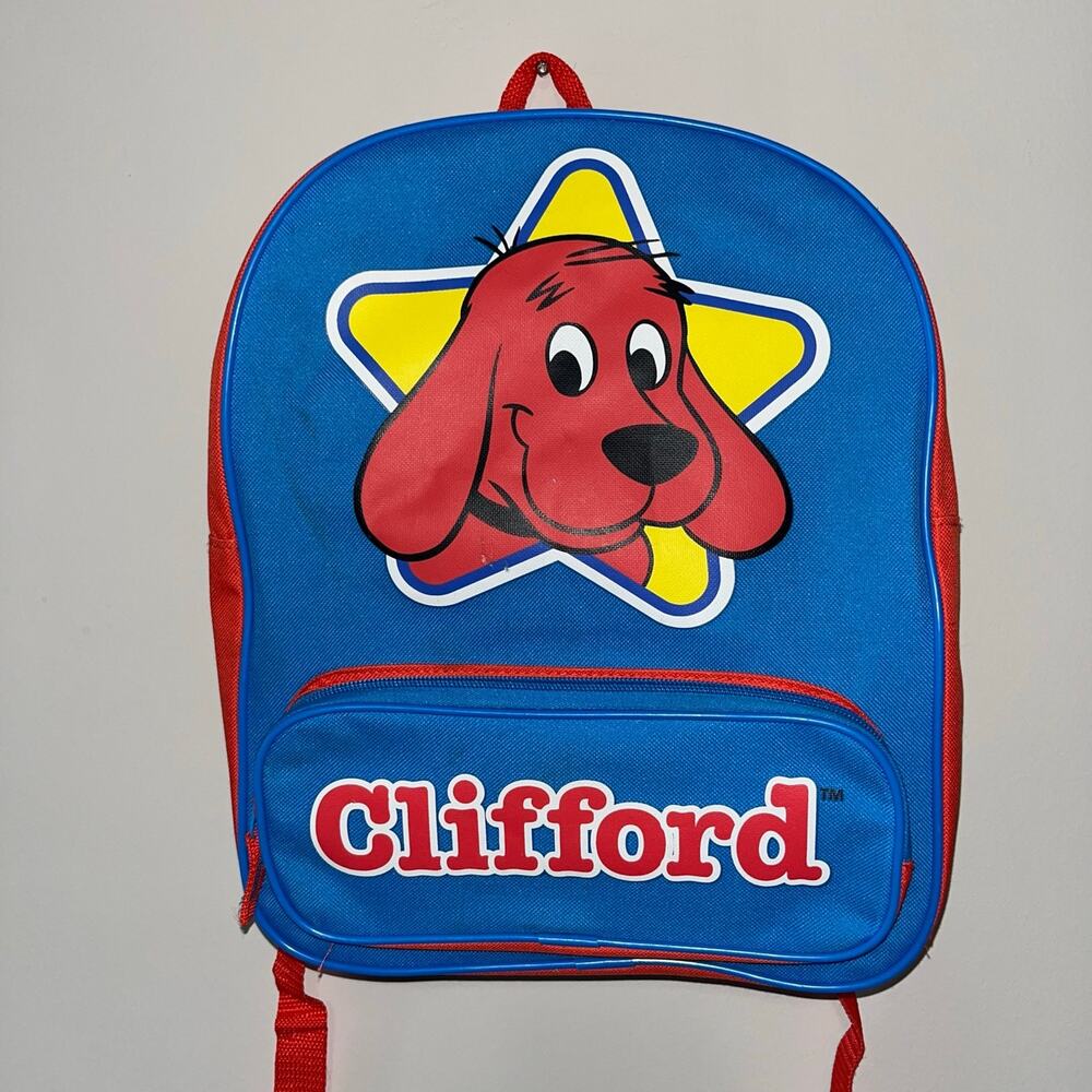 VTG Vintage Clifford The Big Red Dog Kohls Cares Kids Small Backpack (0987)